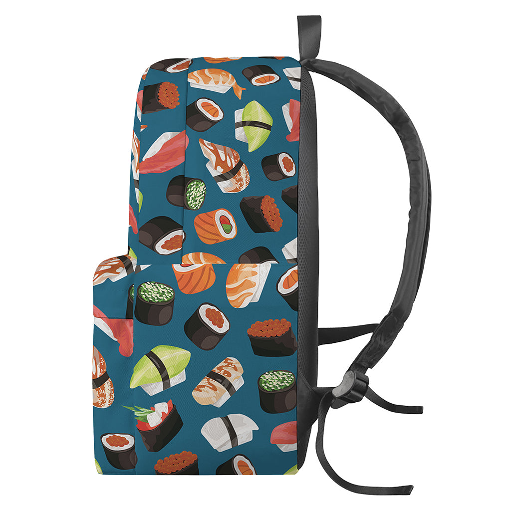 Colorful Sushi Pattern Print Backpack
