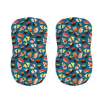 Colorful Sushi Pattern Print Bar Stool Covers