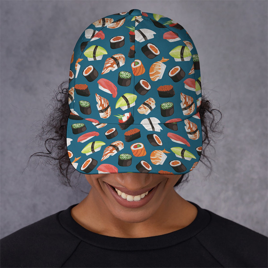 Colorful Sushi Pattern Print Baseball Cap