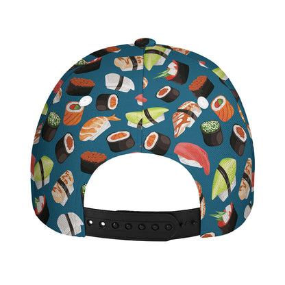 Colorful Sushi Pattern Print Baseball Cap