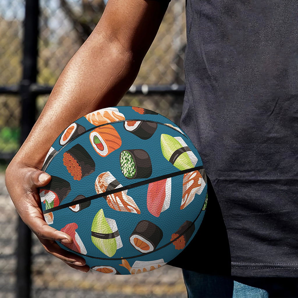 Colorful Sushi Pattern Print Basketball