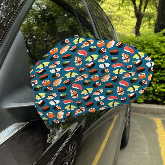 Colorful Sushi Pattern Print Car Side Mirror Covers