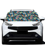 Colorful Sushi Pattern Print Car Windshield Snow Cover