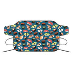 Colorful Sushi Pattern Print Car Windshield Snow Cover