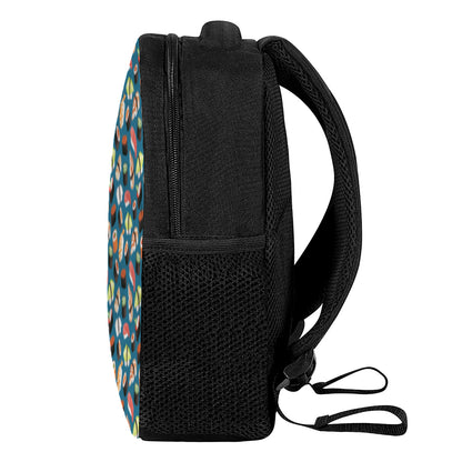 Colorful Sushi Pattern Print Casual Backpack