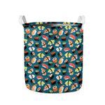 Colorful Sushi Pattern Print Collapsible Laundry Basket