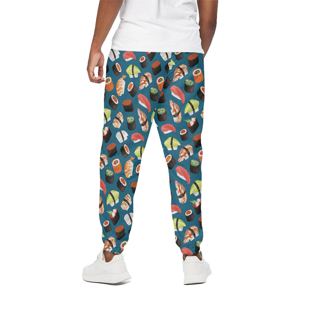Colorful Sushi Pattern Print Cotton Pants