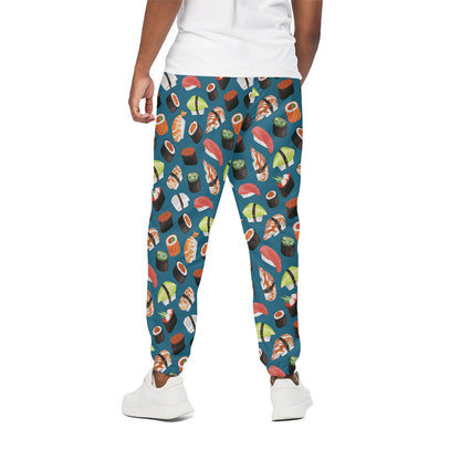 Colorful Sushi Pattern Print Cotton Pants