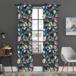 Colorful Sushi Pattern Print Curtain