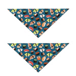 Colorful Sushi Pattern Print Dog Bandana