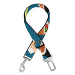 Colorful Sushi Pattern Print Dog Seat Belt