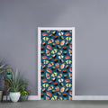 Colorful Sushi Pattern Print Door Sticker