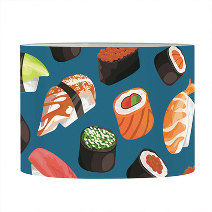 Colorful Sushi Pattern Print Drum Lamp Shade