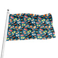 Colorful Sushi Pattern Print Flag