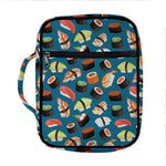 Colorful Sushi Pattern Print Front Pocket Bible Bag