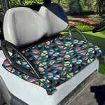 Colorful Sushi Pattern Print Golf Cart Seat Cover