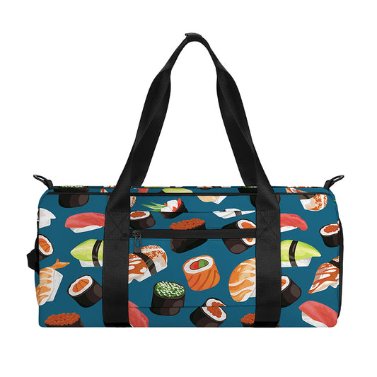 Colorful Sushi Pattern Print Gym Bag