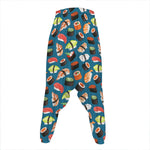 Colorful Sushi Pattern Print Hammer Pants