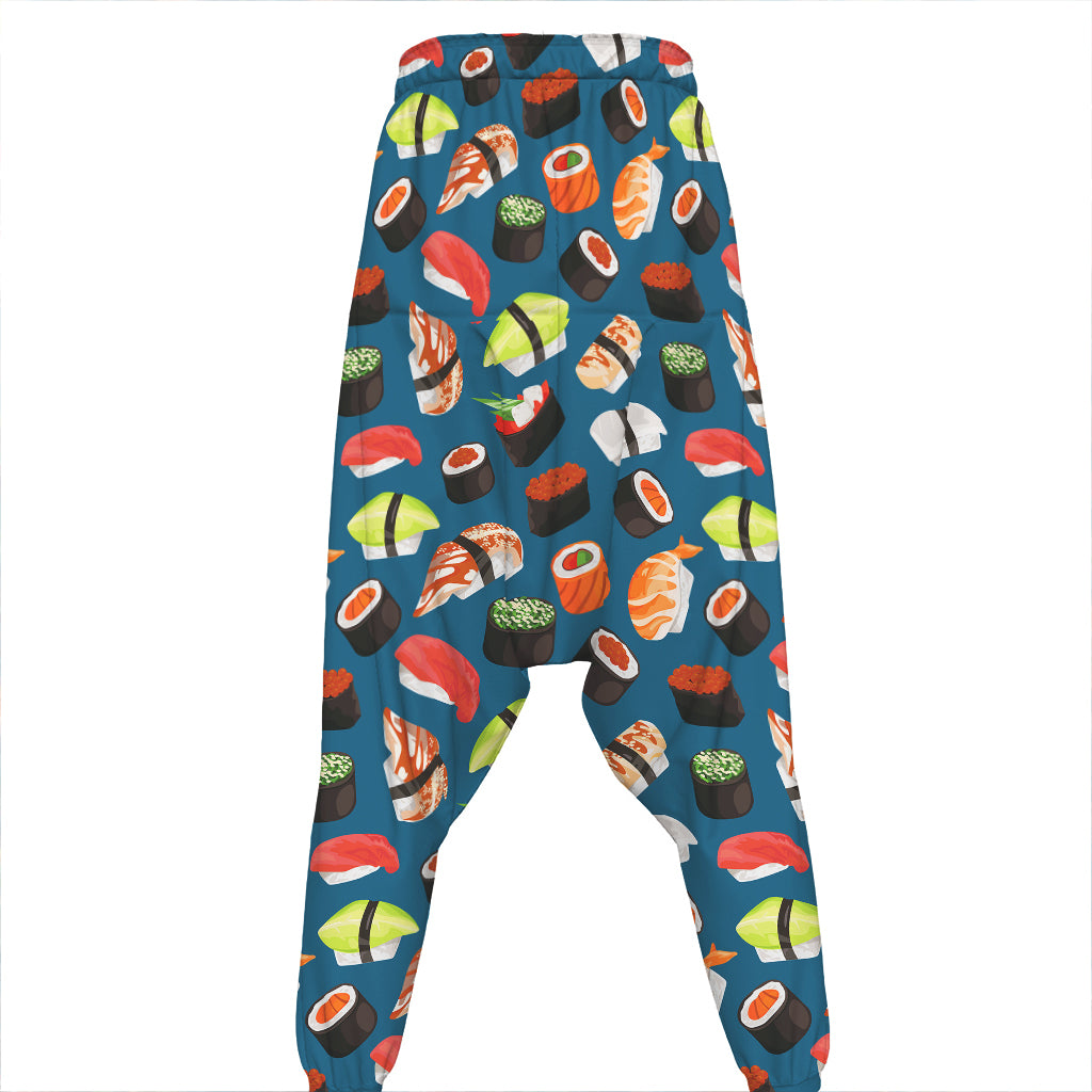 Colorful Sushi Pattern Print Hammer Pants