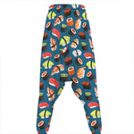 Colorful Sushi Pattern Print Hammer Pants