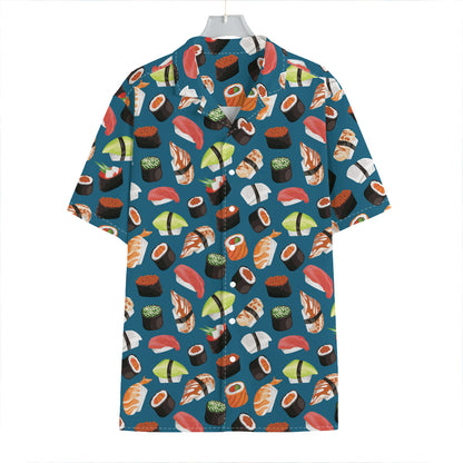 Colorful Sushi Pattern Print Hawaiian Shirt