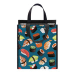 Colorful Sushi Pattern Print Insulated Lunch Tote
