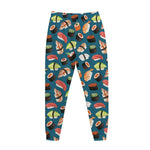 Colorful Sushi Pattern Print Jogger Pants