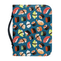 Colorful Sushi Pattern Print Leather Bible Cover