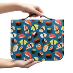 Colorful Sushi Pattern Print Leather Bible Cover