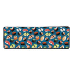 Colorful Sushi Pattern Print Long Kitchen Mat