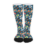Colorful Sushi Pattern Print Long Socks