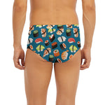 Colorful Sushi Pattern Print Men's Briefs
