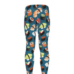 Colorful Sushi Pattern Print Men's leggings