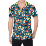 Colorful Sushi Pattern Print Men's Shirt