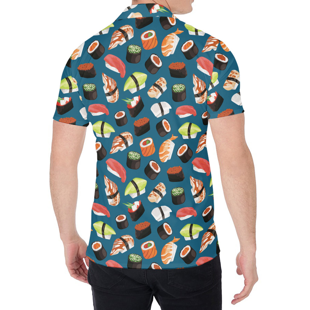 Colorful Sushi Pattern Print Men's Shirt