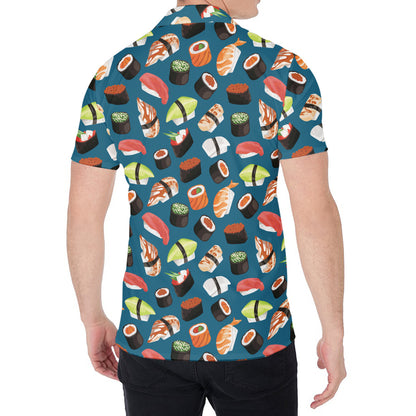 Colorful Sushi Pattern Print Men's Shirt