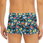 Colorful Sushi Pattern Print Men's Short Boxer Briefs