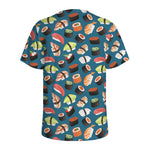 Colorful Sushi Pattern Print Men's Sports T-Shirt