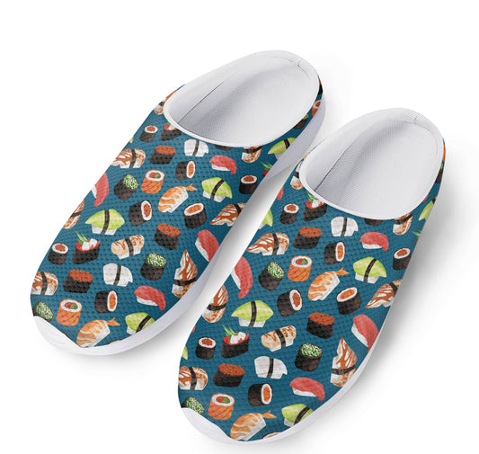 Colorful Sushi Pattern Print Mesh Casual Shoes