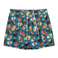 Colorful Sushi Pattern Print Mesh Shorts