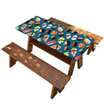 Colorful Sushi Pattern Print Picnic Table Cover