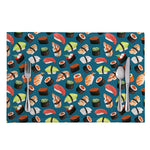 Colorful Sushi Pattern Print Placemat