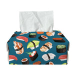 Colorful Sushi Pattern Print Rectangle Tissue Box Cover
