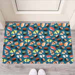 Colorful Sushi Pattern Print Rubber Doormat
