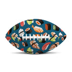 Colorful Sushi Pattern Print Rugby Ball