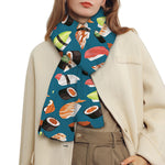 Colorful Sushi Pattern Print Scarf