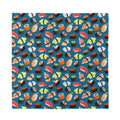 Colorful Sushi Pattern Print Silk Bandana