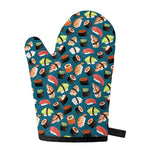 Colorful Sushi Pattern Print Single Oven Mitt