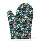 Colorful Sushi Pattern Print Single Oven Mitt