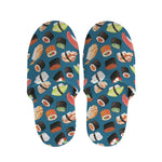 Colorful Sushi Pattern Print Slippers